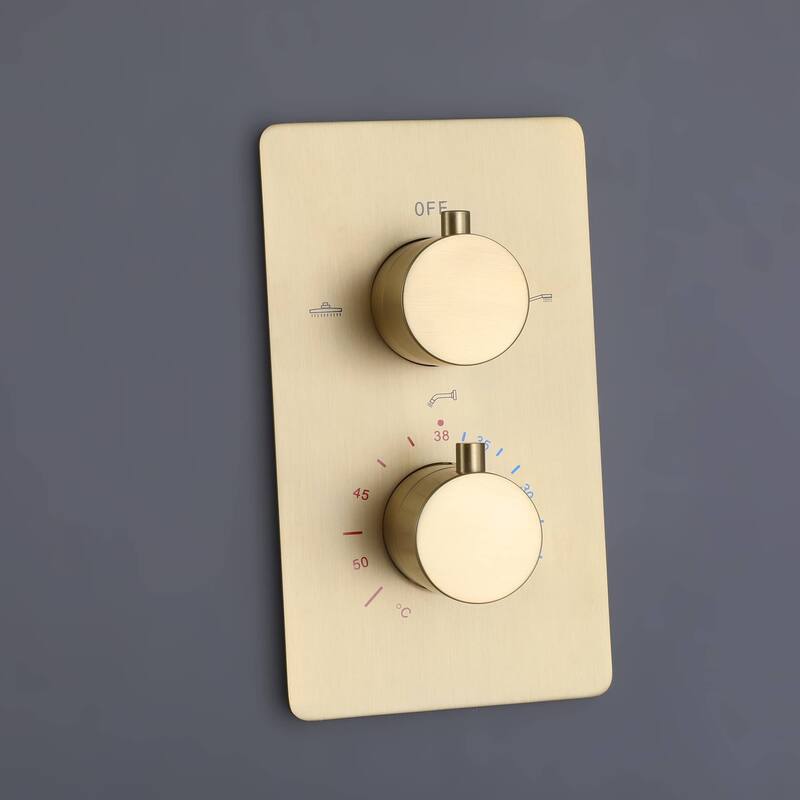 Wall Mount Tub Shower Faucet Set With Pressure Balance Valve 10 Inch Rainfall Head Shower System With Handheld Shower Combo Set