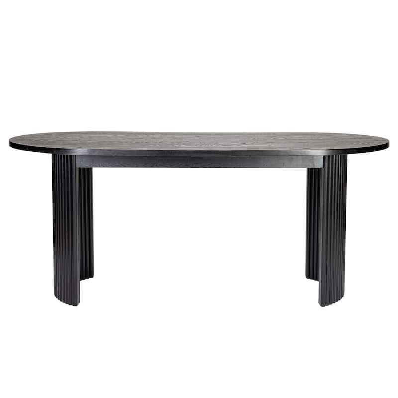 Solid Wood Oval Dining Table