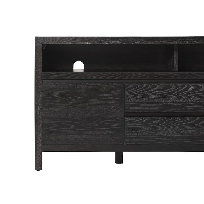 Middlebrook Farmhouse Rustic Solid Oak Wood 65" Sideboard with Storage