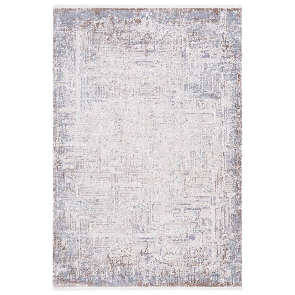 SAFAVIEH Diamond Bernarda Modern Abstract Fringe Rug - 8' x 10'
