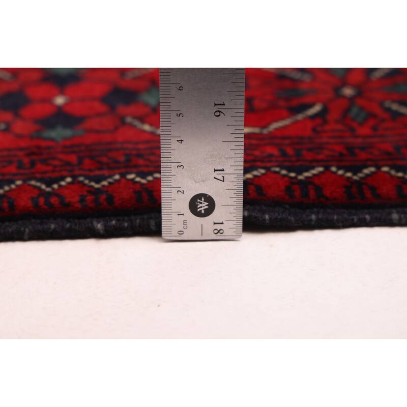 ECARPETGALLERY Hand-knotted Finest Khal Mohammadi Red Wool Rug - 2'8 x 6'7