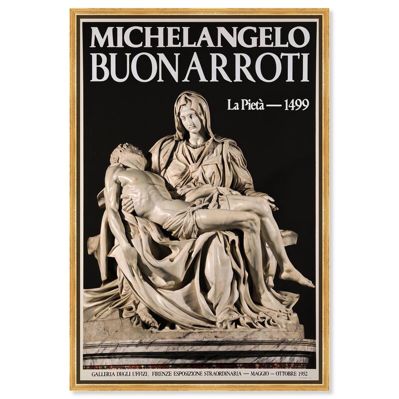 Marble Lamentation Canvas by Art Remedy - Gold - 10" x 15"