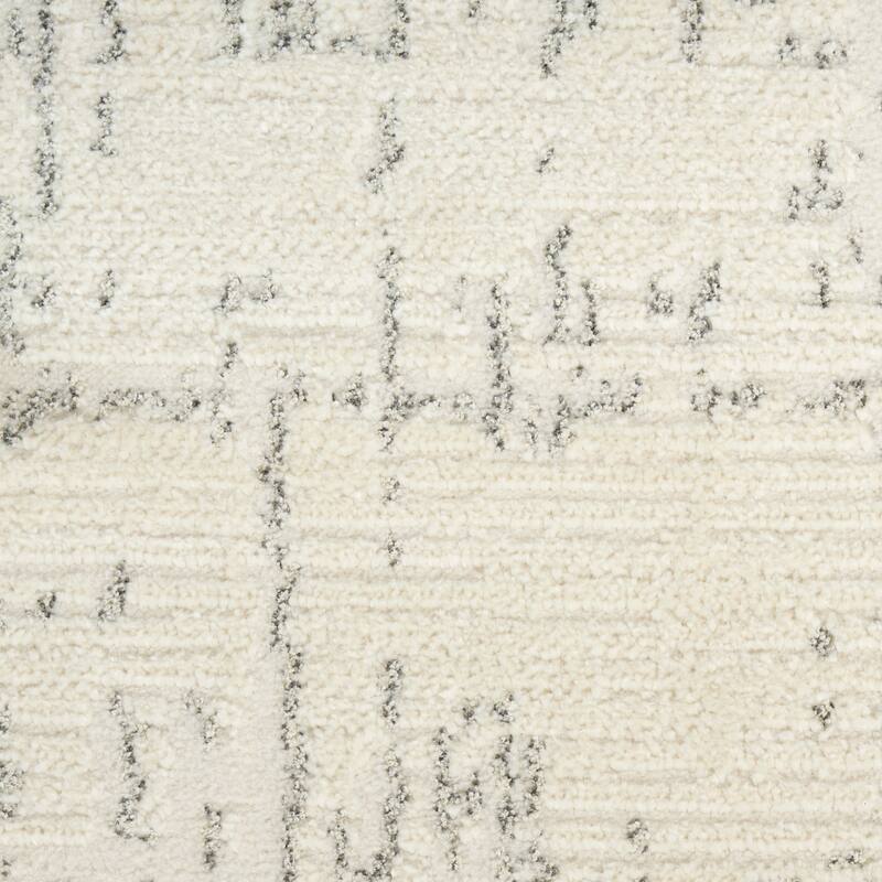 Nourison Ivory Hues Indoor only Cream / Ivory Abstract Area Rug