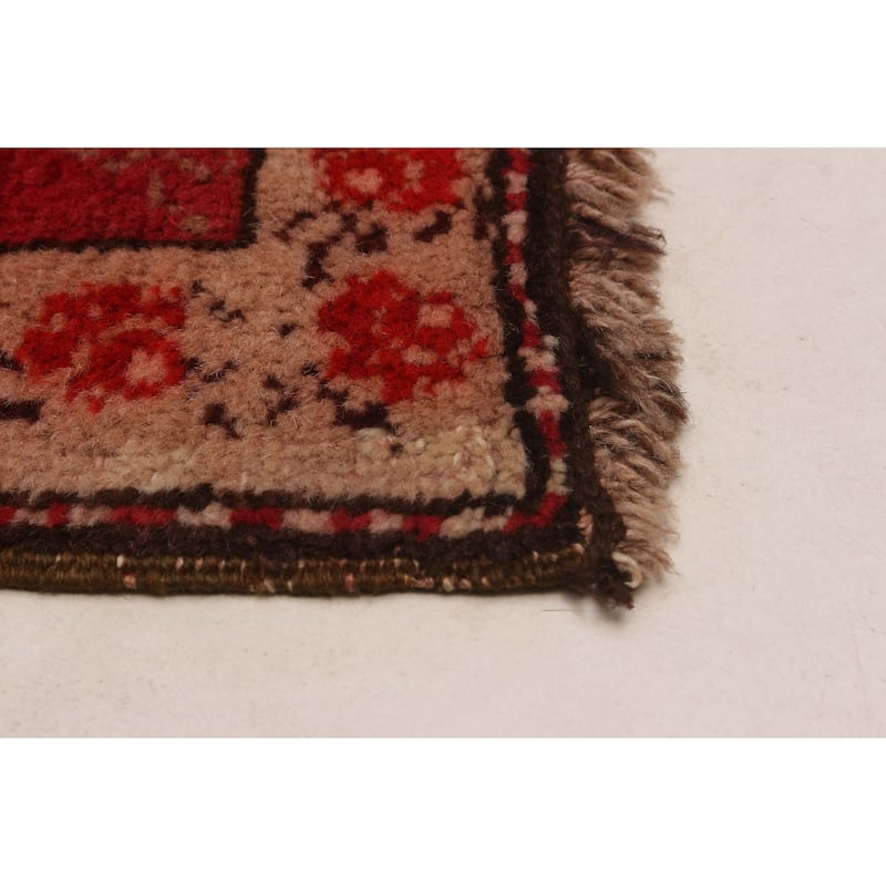 ECARPETGALLERY Hand-knotted Anatolian Vintage Brown, Red Wool Rug - 5'1 x 15'9