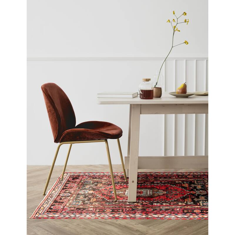 ECARPETGALLERY Hand-knotted Antalya Vintage Red Wool Rug - 3'8 x 6'4