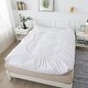 preview thumbnail 6 of 5, Waverly Cotton Quilted Dual Chamber 1.5 in. Feather Topper - White