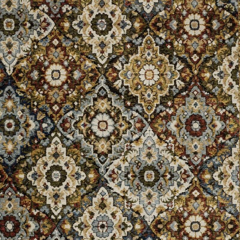 HomeRootsMedallion Traditional Rectangle Area Rug