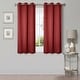 preview thumbnail 115 of 129, Superior Solid Machine Washable Room Darkening Grommet Curtains, Set of 2 42" x 63" - Sangria