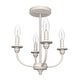 preview thumbnail 2 of 6, Hunter Southcrest 4 Light Flush Mount Ceiling Light - Entry, Bathroom, Hallway - Candle, Farmhouse, Transitional