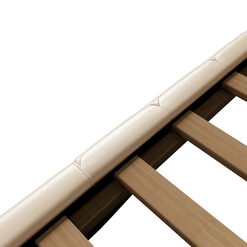 Christopher Knight Home - Modern Upholstered Platform Bed with Wood & Metal Frame with Button-Tufted Headboard