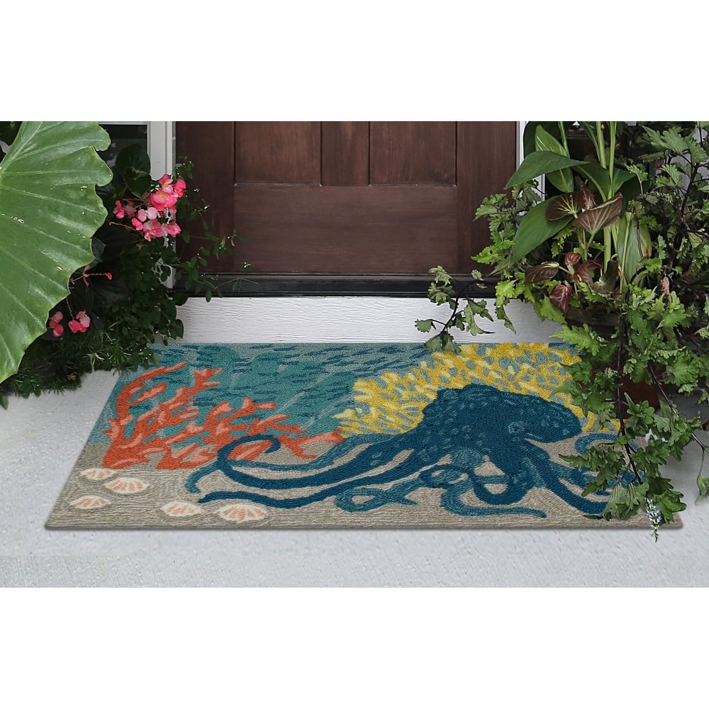Liora Manne Frontporch Octopus Indoor/Outdoor Rug