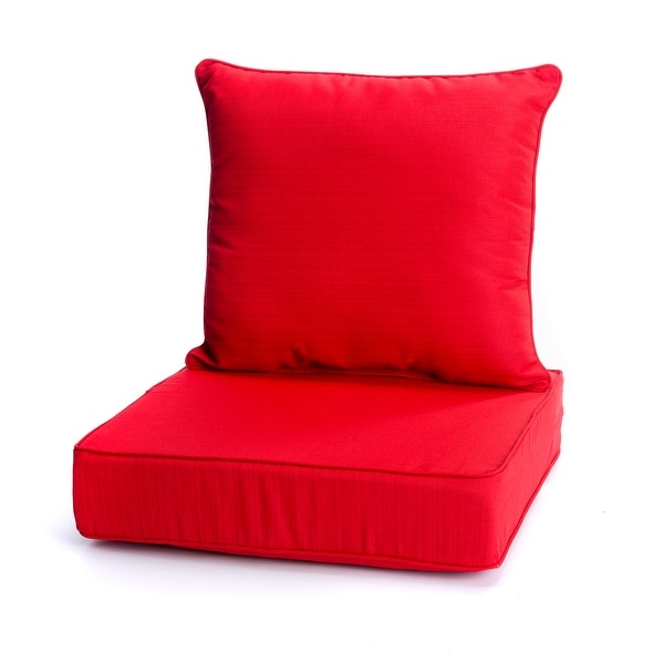 Red deep seat 2025 & back cushion set