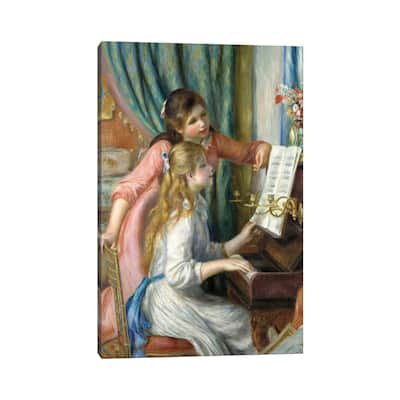 iCanvas "Two Young Girls At The Piano, 1892" by Pierre-Auguste Renoir Canvas Print