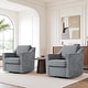 preview thumbnail 27 of 101, Modern Swivel Upholstered Armchair Accent chair Set of 2