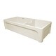 preview thumbnail 11 of 12, Whitehaus Glencove 42" Undermount Double Basin Fireclay Kitchen Sink