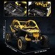 preview thumbnail 3 of 3, Ride-On Tractor with Trailer, 12V Electric, Dual Motors, LED Lights, Music Playback, Black + Red