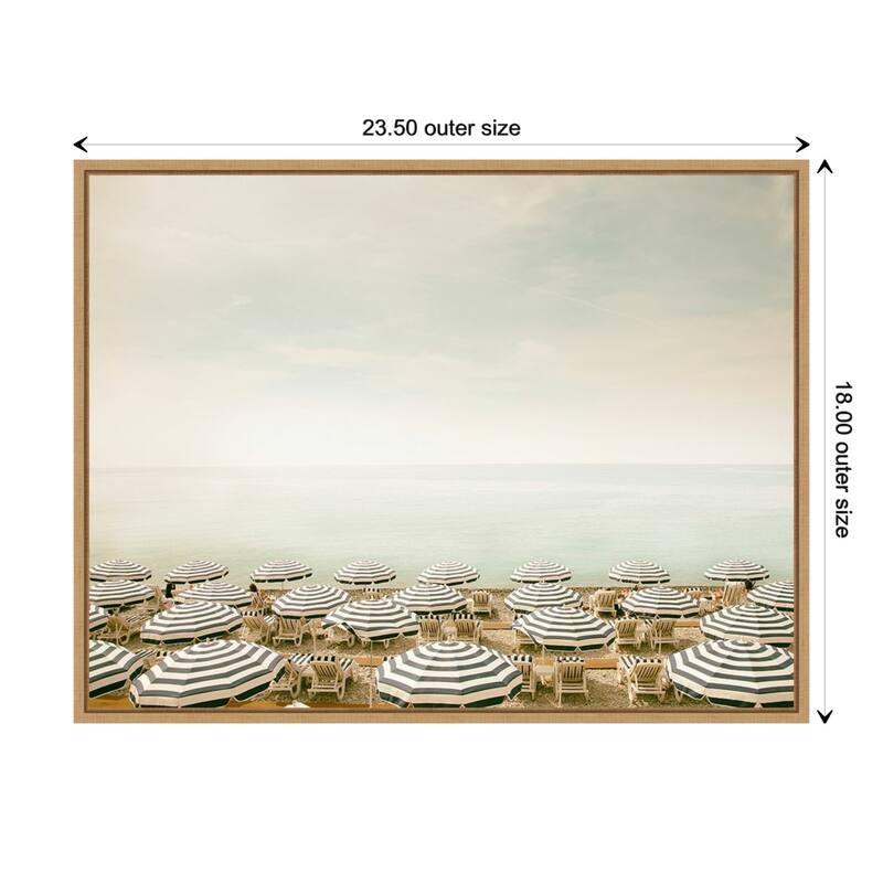 Seaside 4 (Beach) by Carina Okula Framed Canvas Art