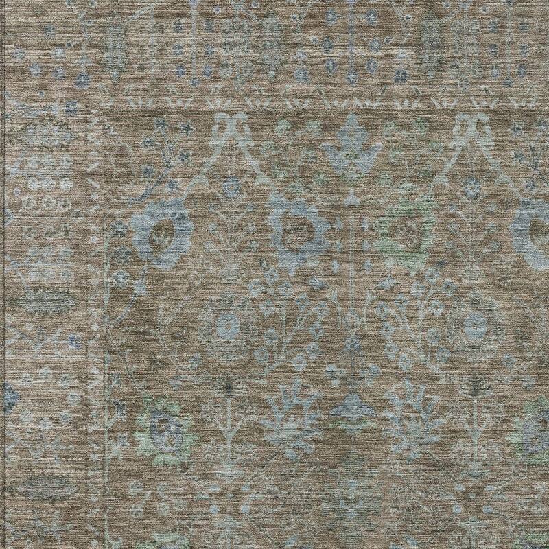 HomeRoots Oriental Traditional Rectangle Outdoor Rug