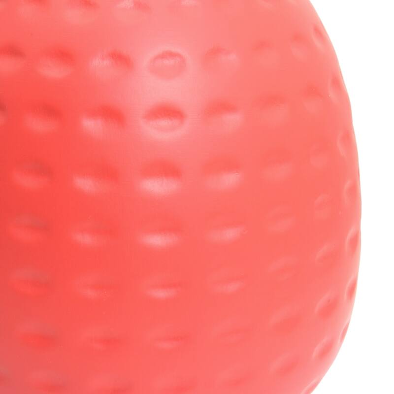 Petite Dimpled Ceramic Table Lamp with Tapered Shade - 12.5" - Orange