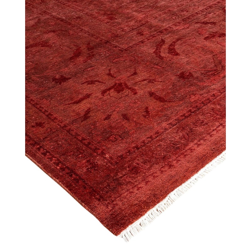 Vibrance, One-of-a-Kind Hand-Knotted Area Rug - Brown, 9' 1" x 11' 8" - 9' 1" x 11' 8"