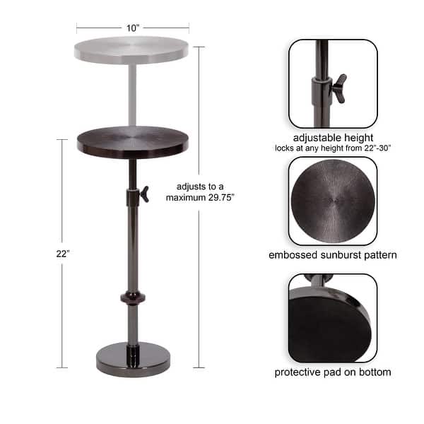 dimension image slide 1 of 4, Kate and Laurel Engles Metal Table and Plant Stand