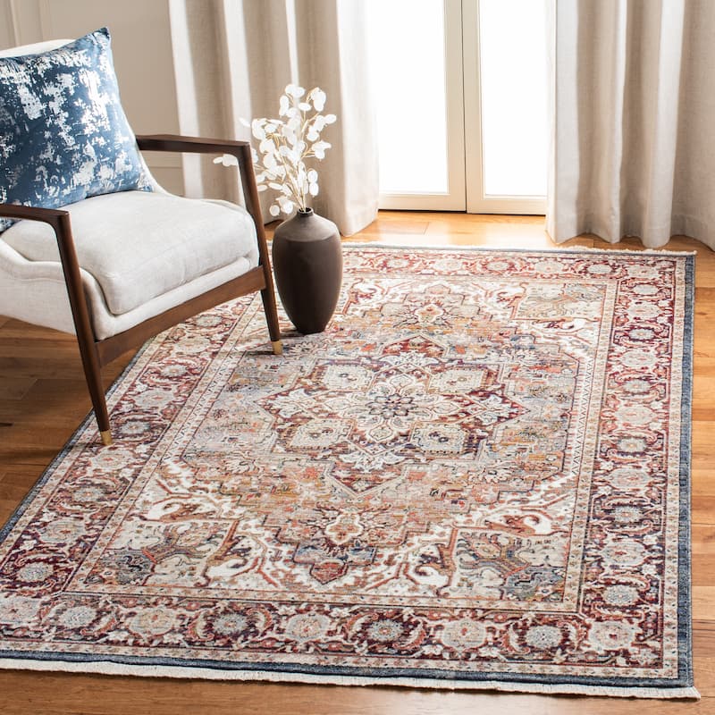 SAFAVIEH Herat Jeanna Traditional Rug - 5'3" x 7'7" - Red/Ivory