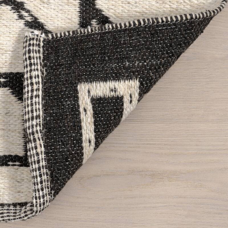 June Geometric Reversible Wool Area Rug