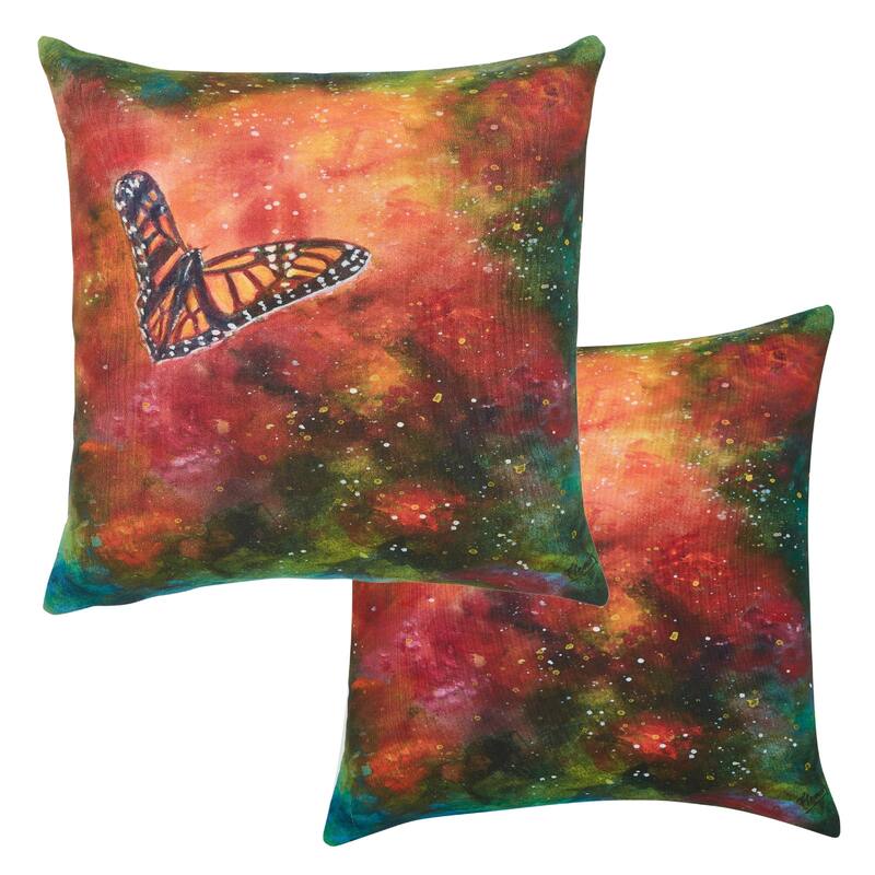 Designer Dreams Outdoor Cushion Covers set of 2, On a Wing and a Prayer - Outdoor - Set of 2 - Specialty