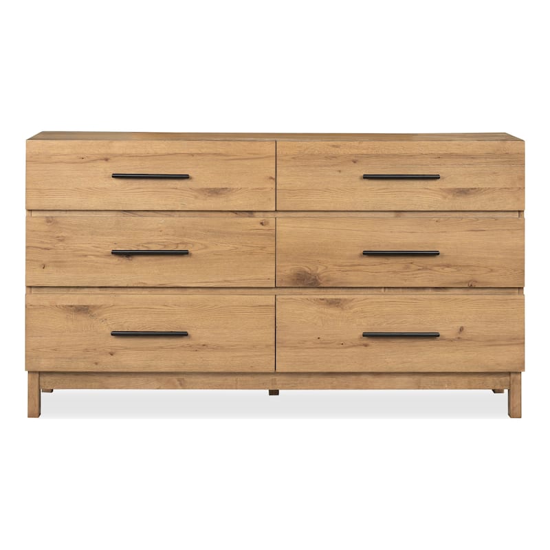 Magnussen Home Davenport Rustic Caramel Double Drawer Dresser