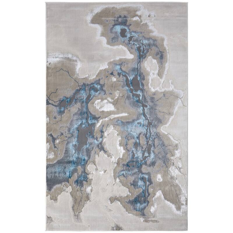 HomeRoots Abstract Bohemian Runner Area Rug