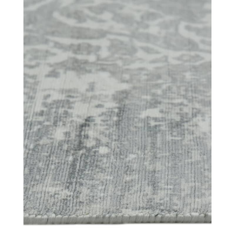 Overton Handmade Modern Contemporary Floral Area Rug - 5' 0" x 8' 0"