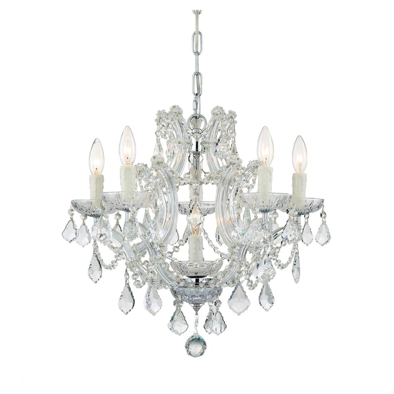 Crystorama Lighting Group Maria Theresa 6 Light 20" Wide Chandelier - Polished Chrome