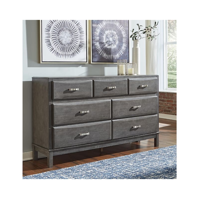 Signature Design By Ashley Caitbrook Weathered Gray 7-Drawer Dresser