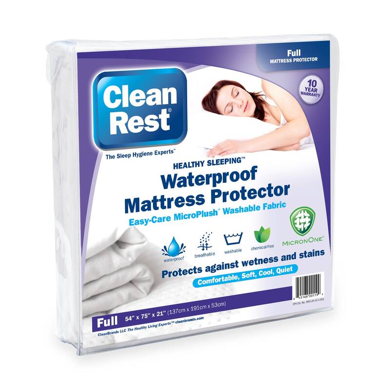 CleanRest Waterproof Mattress Protector - Full