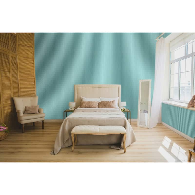 Galerie Wallcoverings Cottage Chic Small Stripe ECODECO Material Matte Wallpaper Roll