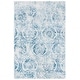 preview thumbnail 8 of 26, SAFAVIEH Princeton Nuala Vintage Distressed Boho Oriental Polyester Rug 4' x 6' - Blue/Beige - Rectangle