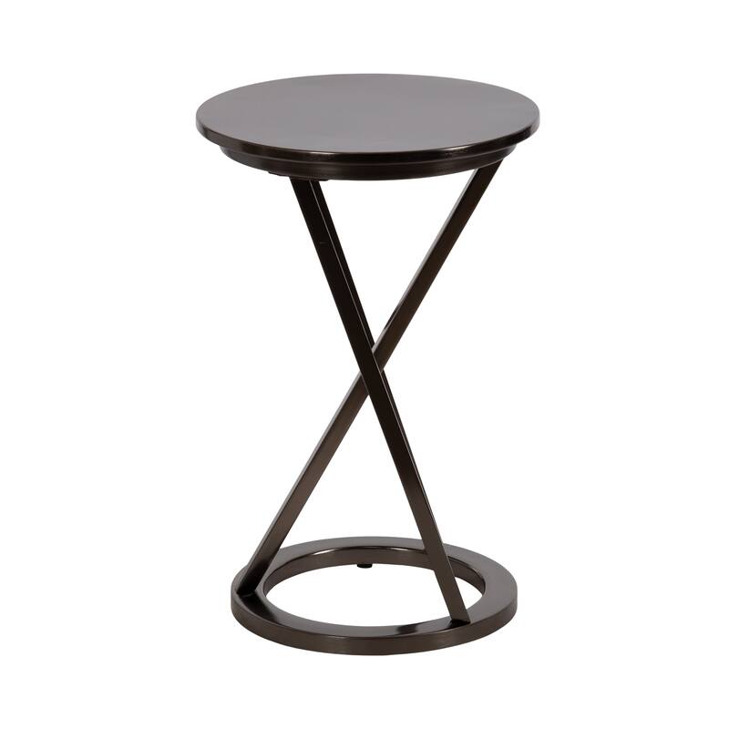 Kate and Laurel Aja Modern Metal Side Table