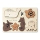 preview thumbnail 1 of 3, Wee Gallery Wooden Tray Puzzle - Ocean Animals