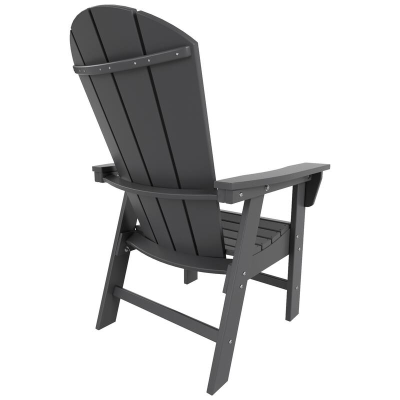 Polytrends Laguna Casual Upright Adirondack Chair (Set of 2)
