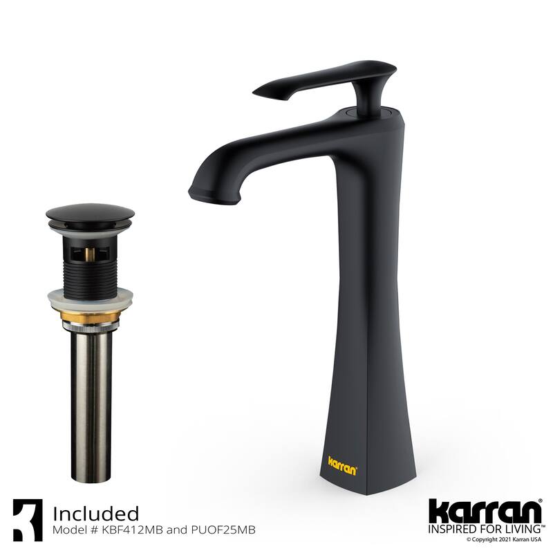 Karran USA QM164412 Quattro Matte Collection 20-5/8" Acrylic / Solid