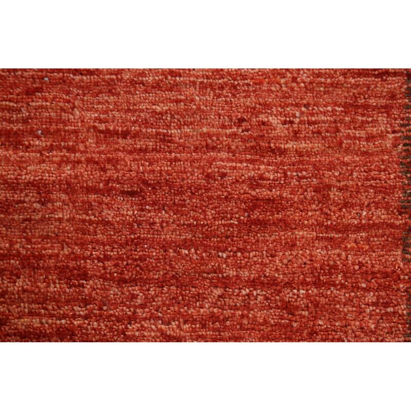 Modern Gabbeh Kashkoli Runner Rug Wool Hand-knotted Oriental Carpet - 2'8" x 8'8"