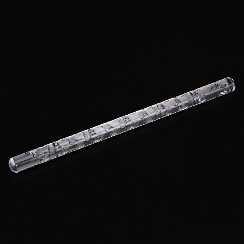 Acrylic Embossed Rolling Pin 16cm x 1cm Little Love Pattern - Transparent