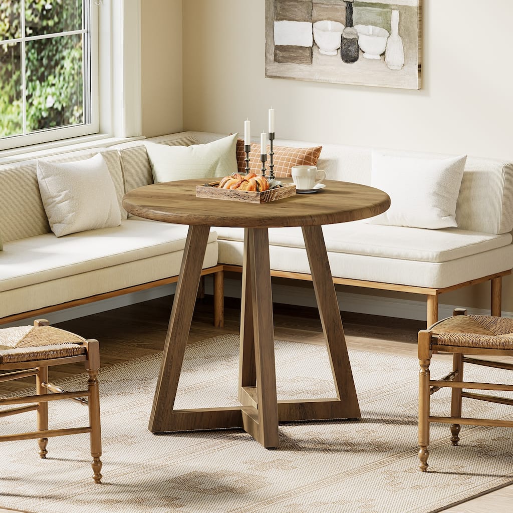 Small Round Dining Table for 2-4 People