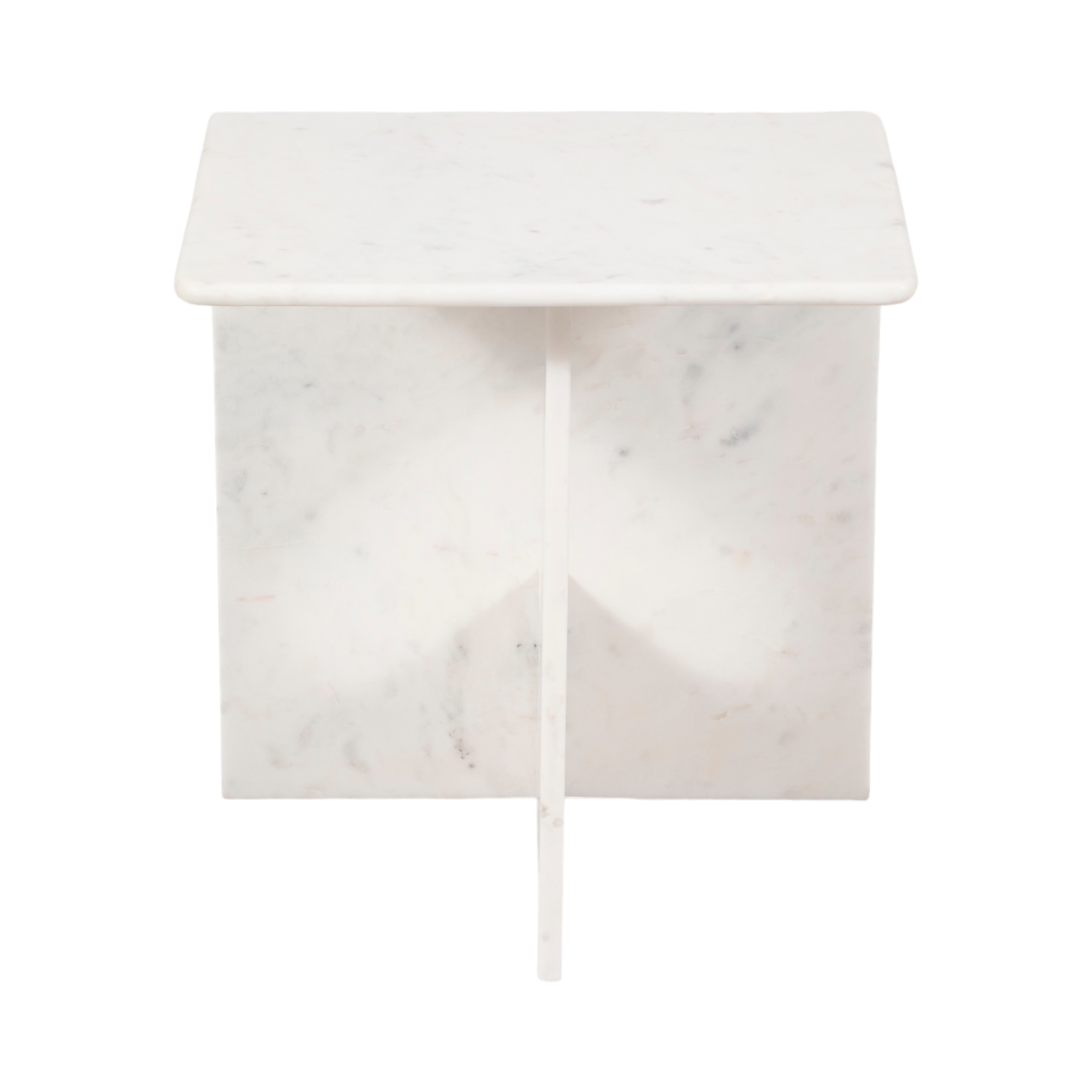Marble Top Accent Table with Sculptural Base