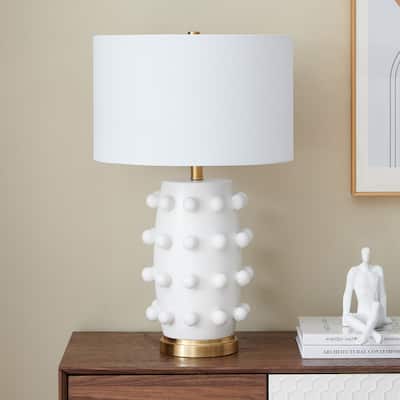 Farrington 26" Tall Ceramic Table Lamp with Fabric Shade