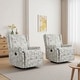 preview thumbnail 22 of 139, 29'' W Pattern Swivel Manual Push Back Recliner Chair Set of 2