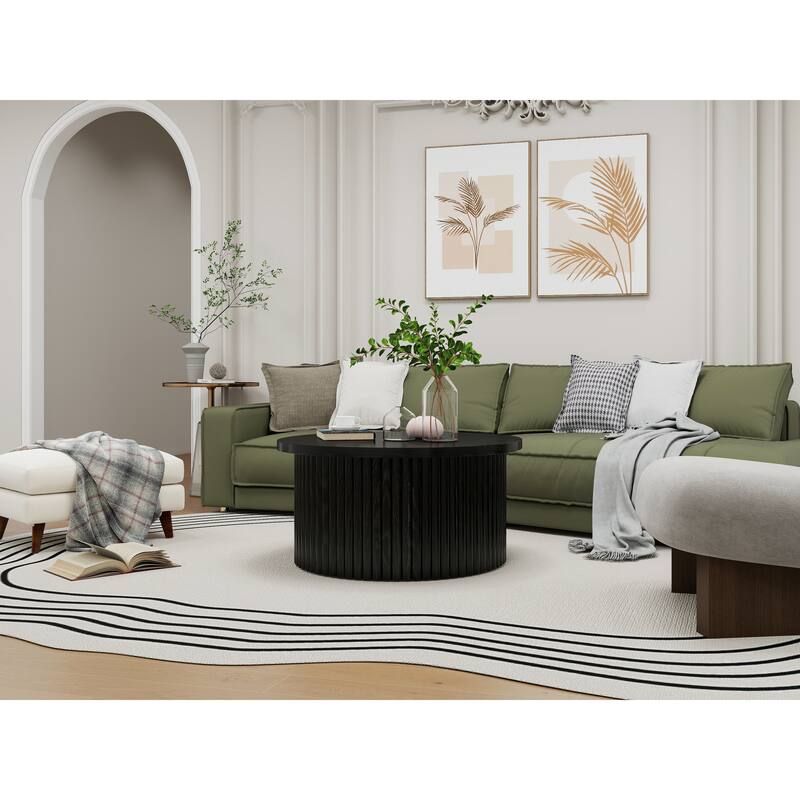 Coffee Table ,Round Coffee Table,Modern Side Tables Accent End Table for Living Room