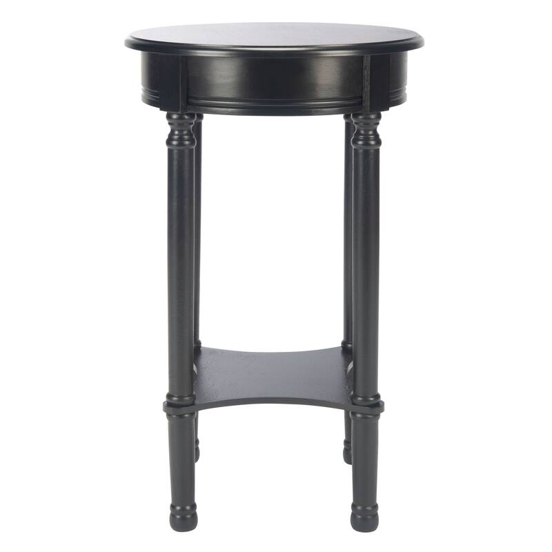 SAFAVIEH Namiko Round Accent Table - 15.8" W x 15.8" L x 26" H - 16Wx16Dx26H - Black
