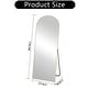 preview thumbnail 32 of 42, 64"x21" Full Length Floor Mirror with Stand Aluminum Alloy Frame,Wall-Mounted Mirror