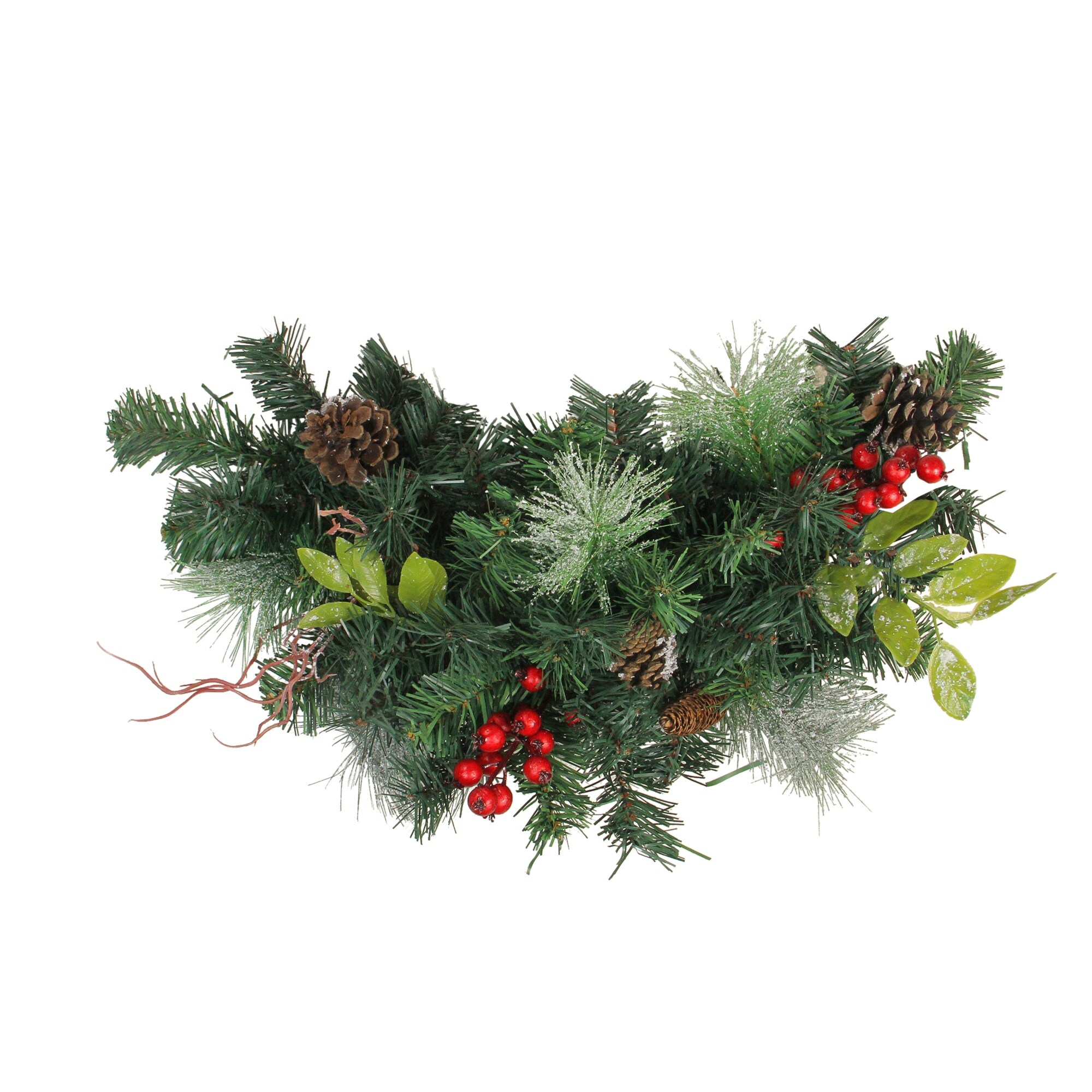 Shop 26 Pre Decorated Frosted Pinecone And Berry Artificial